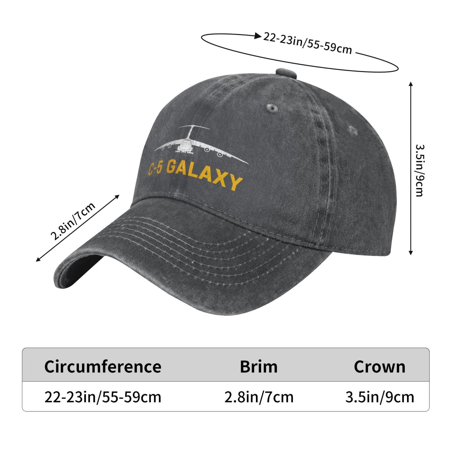 C-5 Galaxy Printed unisex baseball cap adjustable cap outdoor sunshade trucker hat