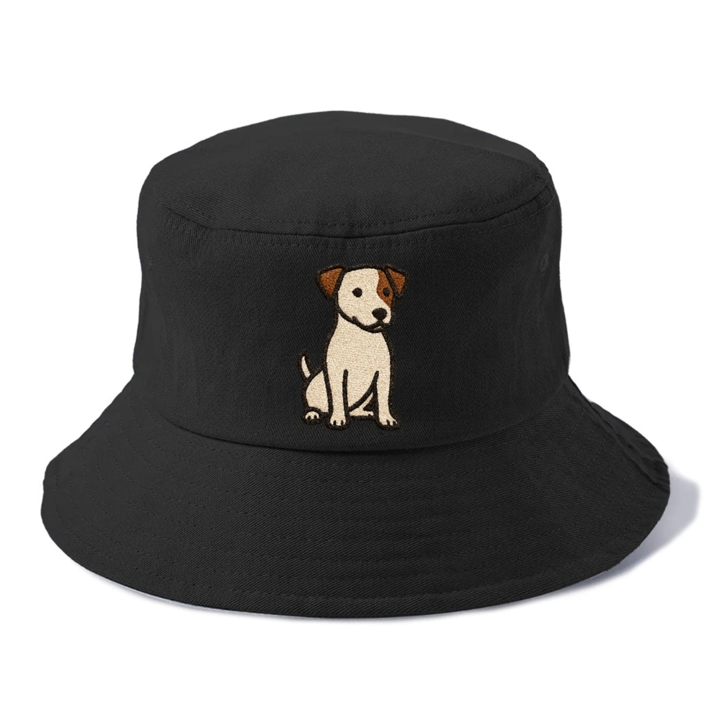 Jack Russell Terrier White With Brown Patches Pose Bucket Hat