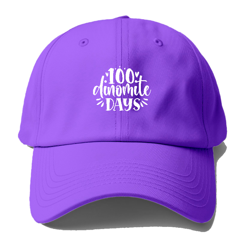 100 Dinomite Days Baseball Cap