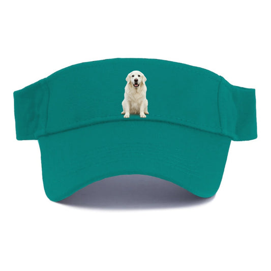 White English Cream Golden Regal Charm Visor
