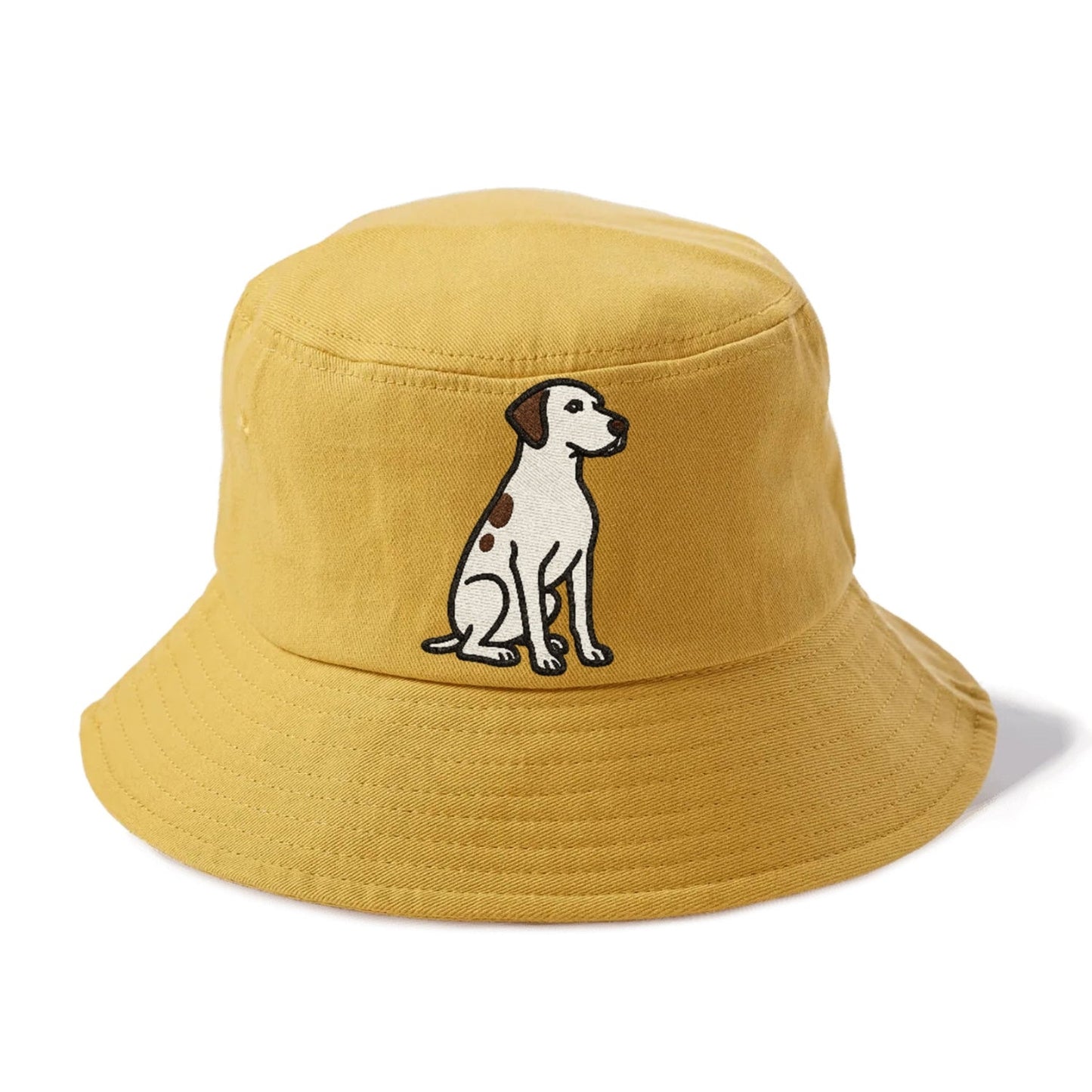 Pointer White Liver Spots Sitting Pose Loyal Spirit Bucket Hat
