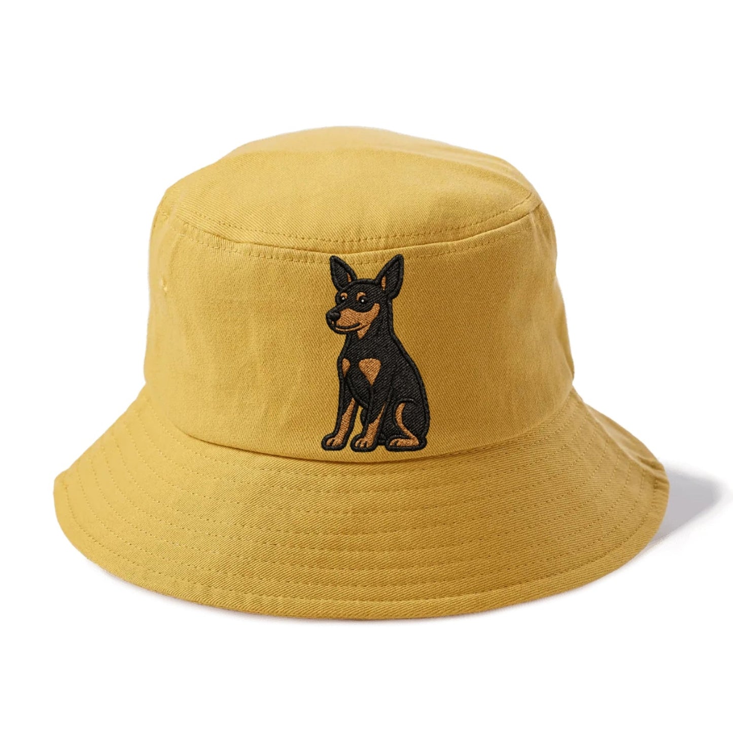 Miniature Pinscher Black Tan Regal Poise Bucket Hat