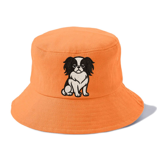 Japanese Chin Black White Regal Charm Bucket Hat