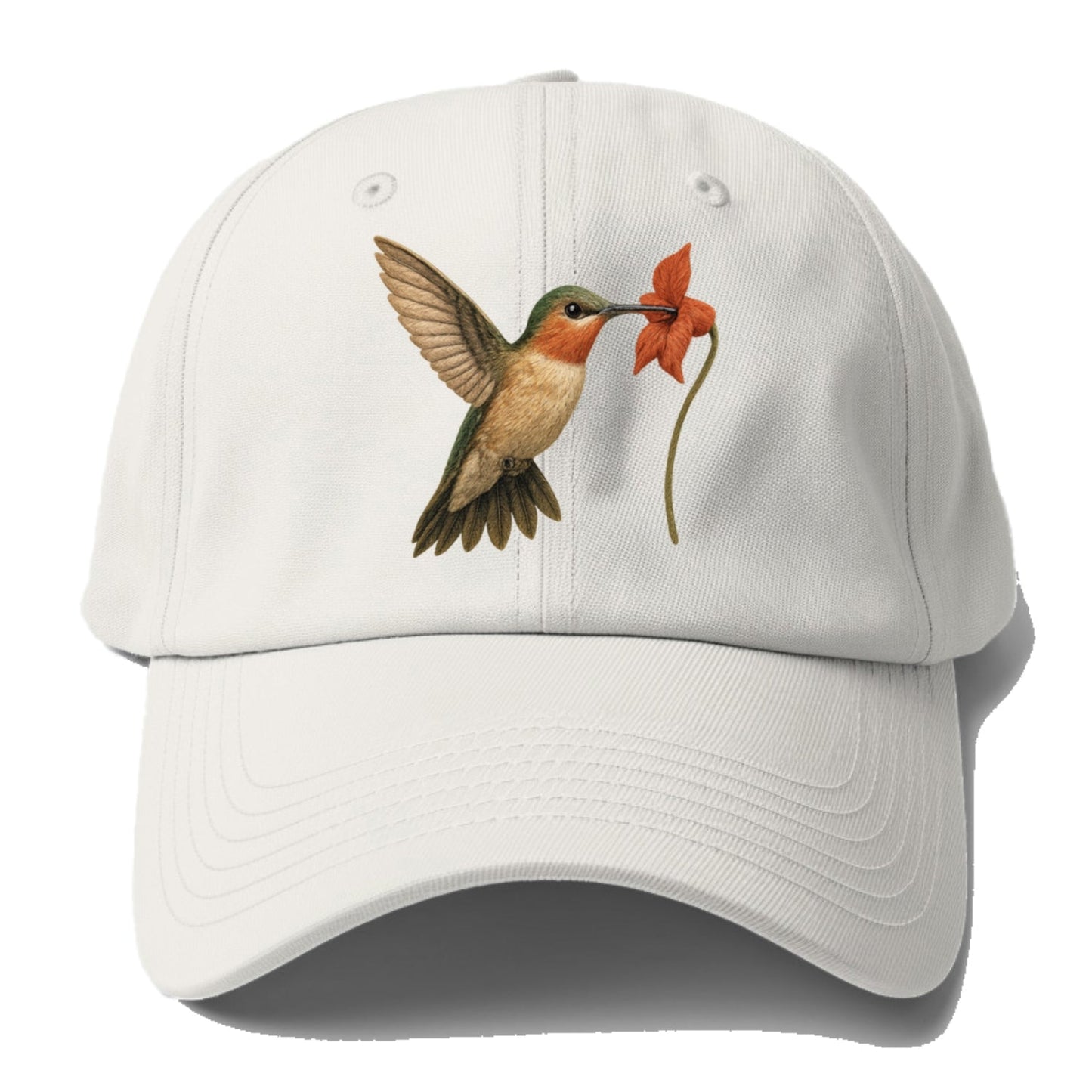 Hummingbird's Delicate Dance Baseball Cap