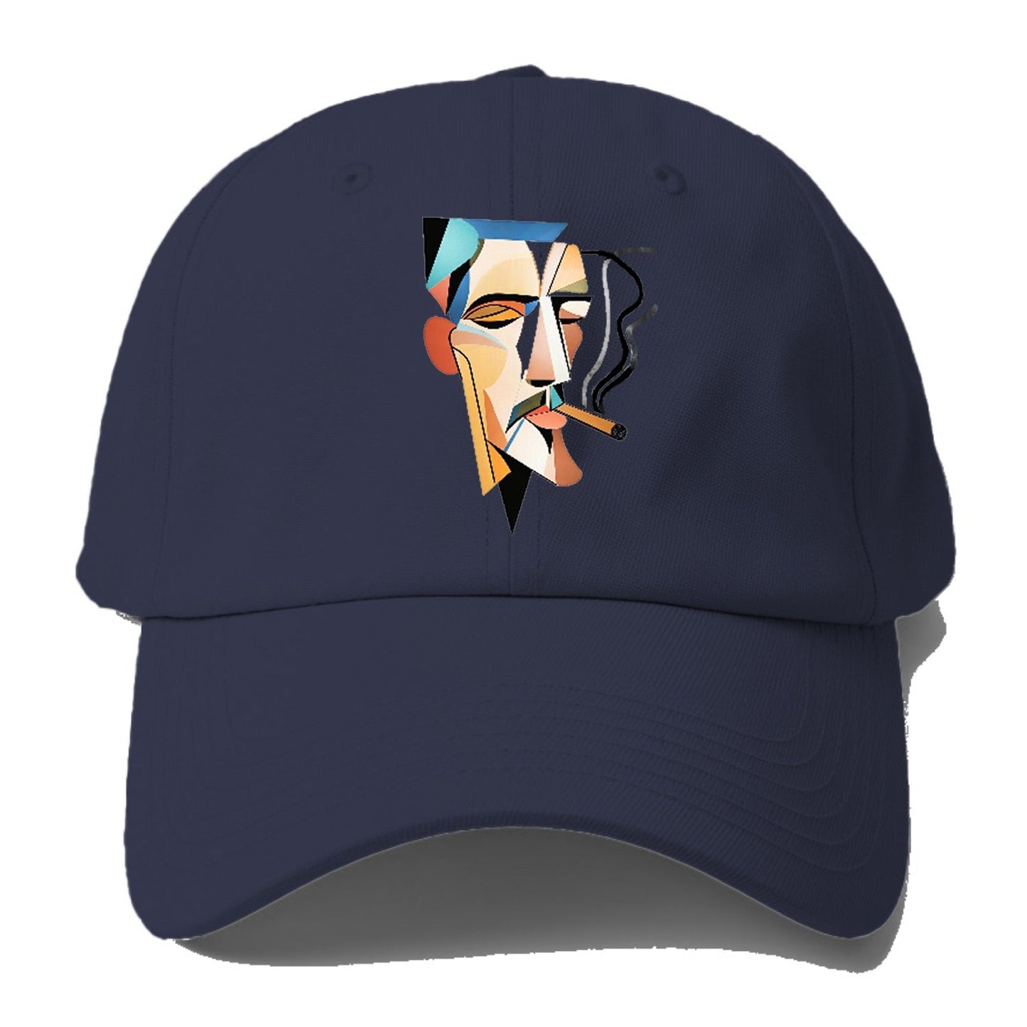 Abstract Smoking Man Baseball Cap