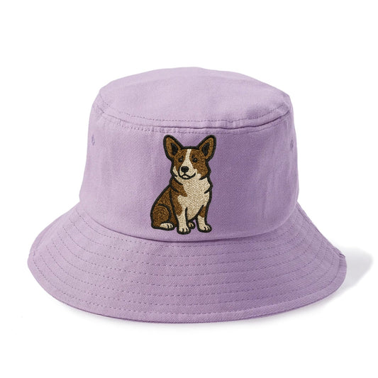 Welsh Corgi Cardigan Brindle Playful Spirit Bucket Hat