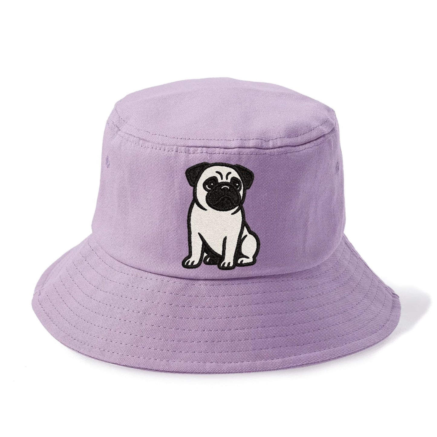 Black Pug Charming Companion Bucket Hat