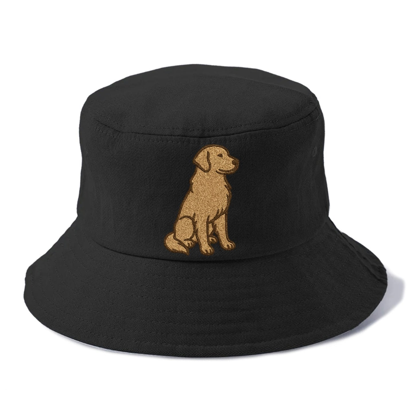 Golden Retriever Classic Golden Sitting Pose Bucket Hat