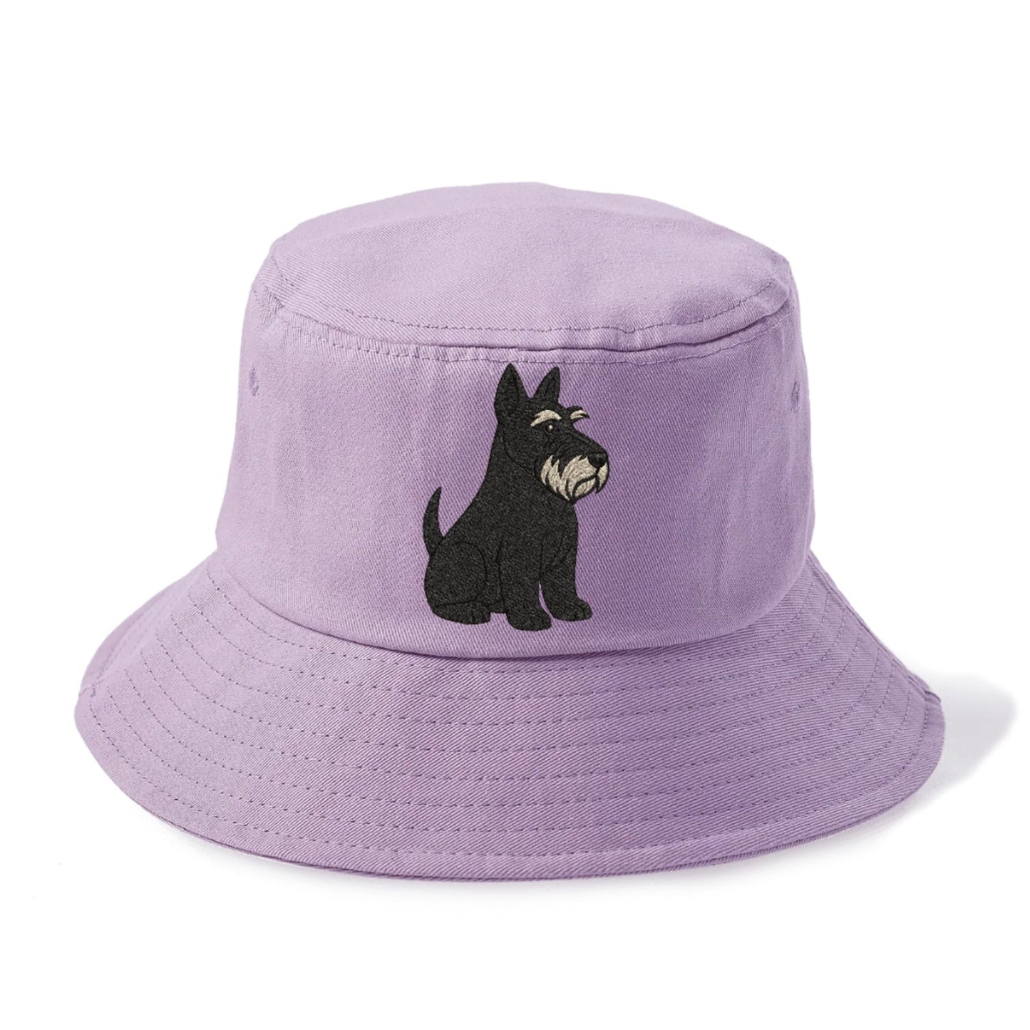 Scottish Terrier Black Sitting Pose Bucket Hat