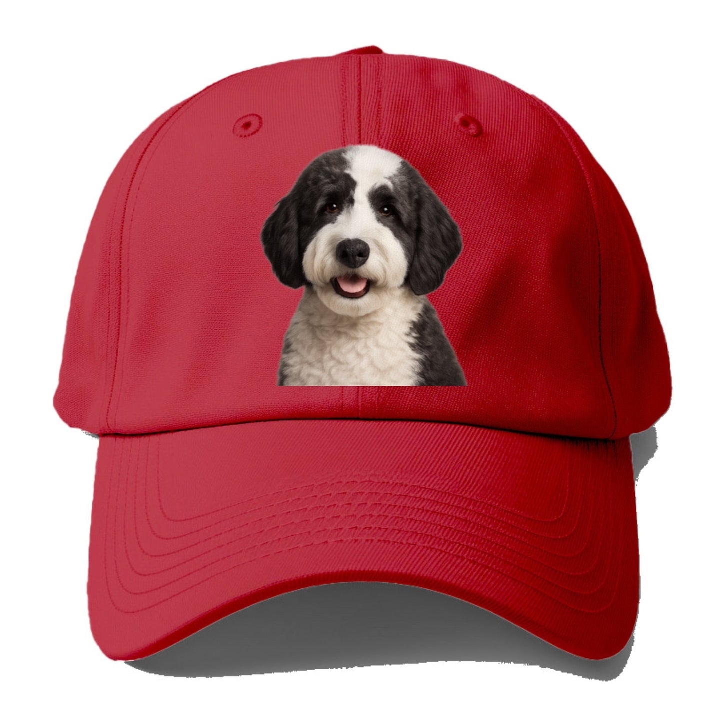 Sheepadoodle Portrait Design Baseball Cap