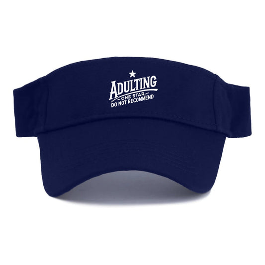Adulting One Star Do Not Recommend Visor