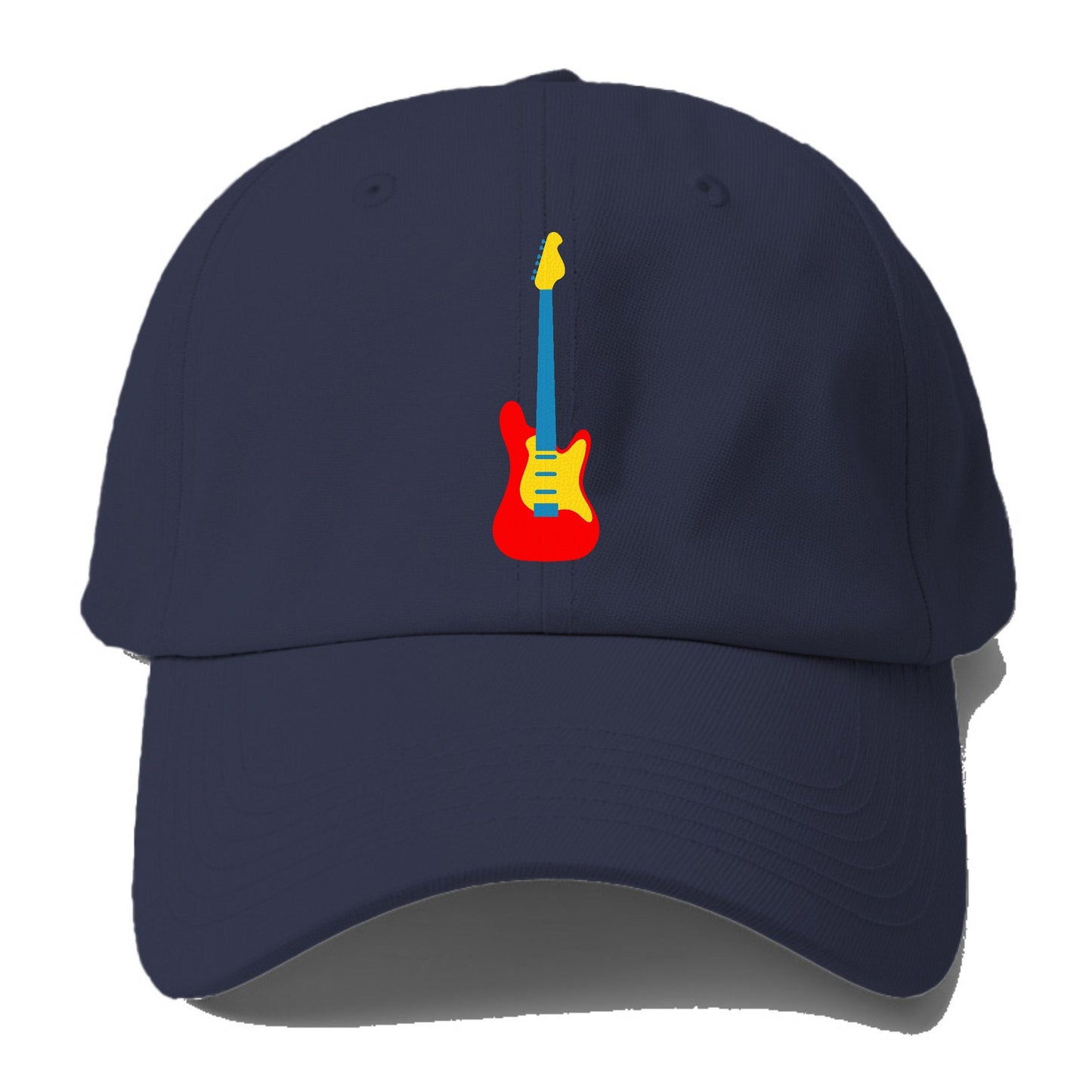 Retro 80s Guitar Red Baseball Cap