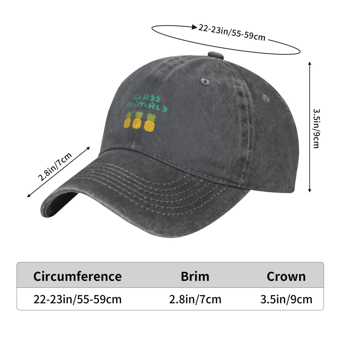Glass Animals Printing unisex baseball cap adjustable hats veteran gift