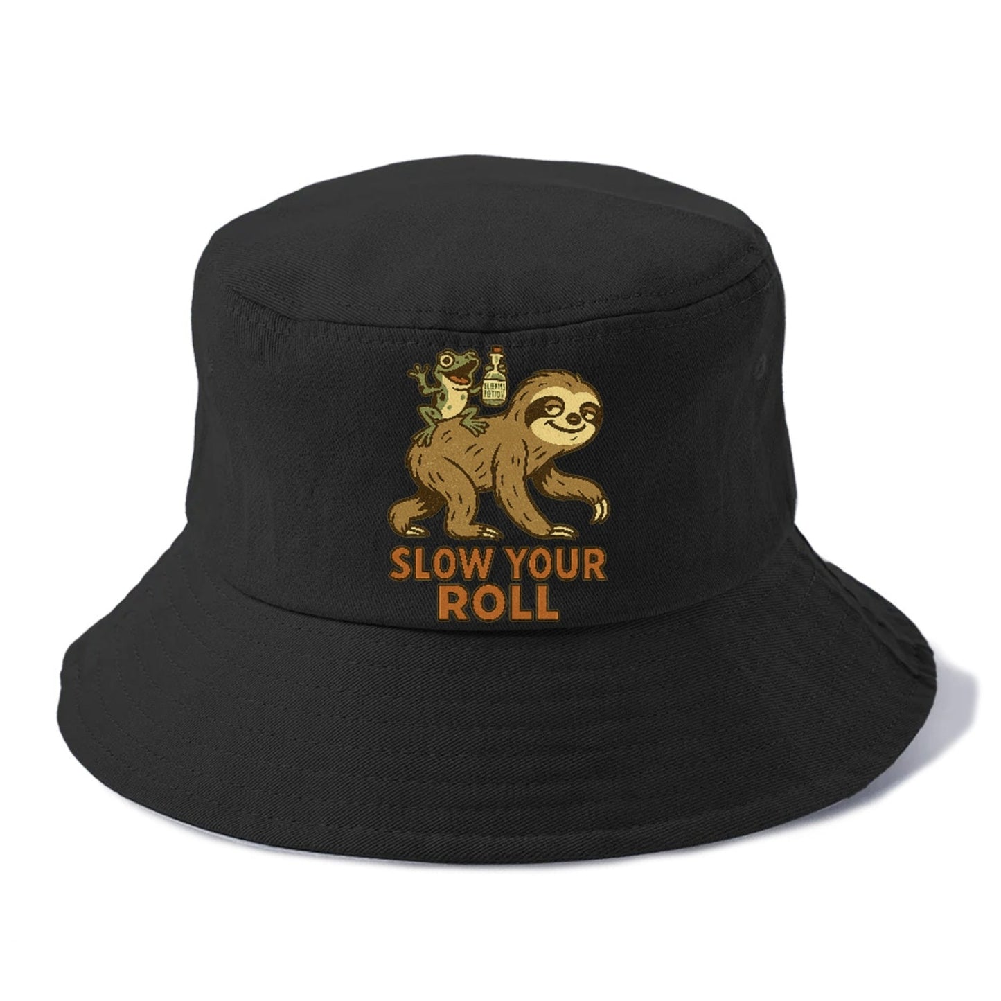 Sloth Cartoon Bucket Hat