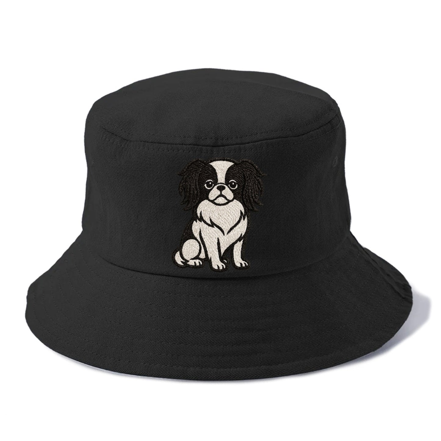 Japanese Chin Black White Regal Charm Bucket Hat