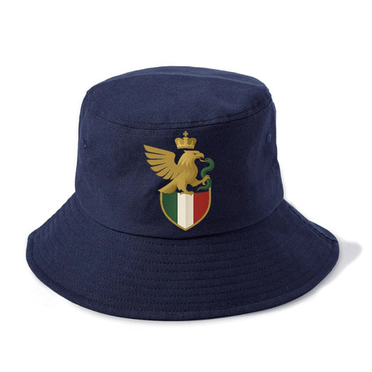 Eagle Serpent Emblem Bucket Hat