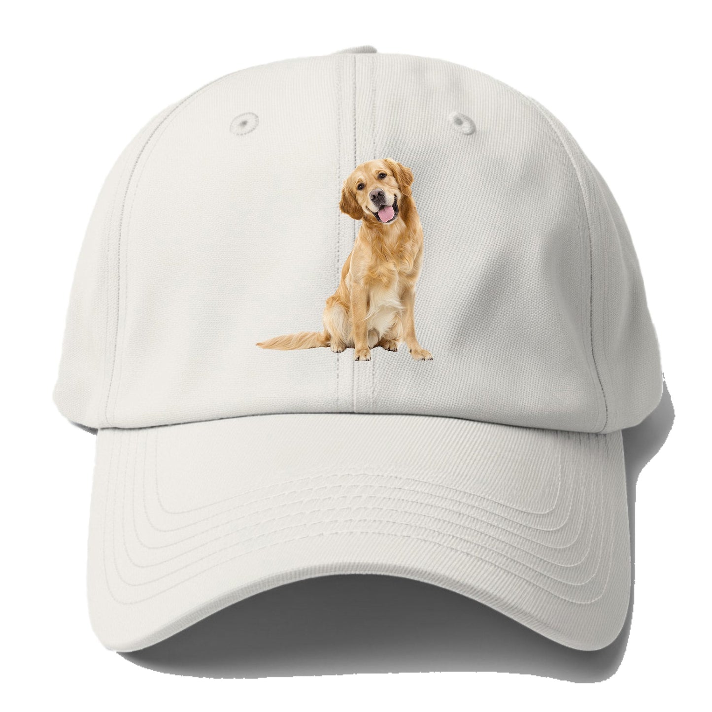Joyful Golden Retriever With A Radiant Smile Baseball Cap