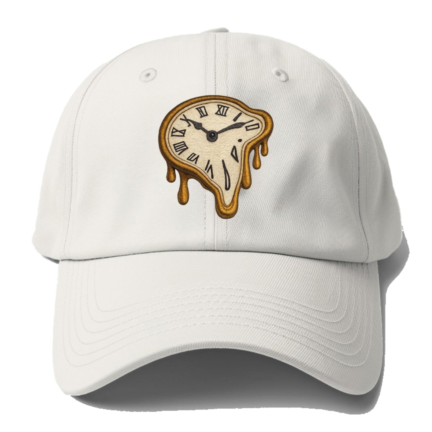 Melting Clock Surreal Time Distortion Baseball Cap