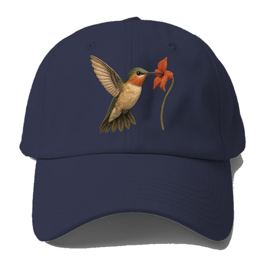 Hummingbird's Delicate Dance Baseball Cap