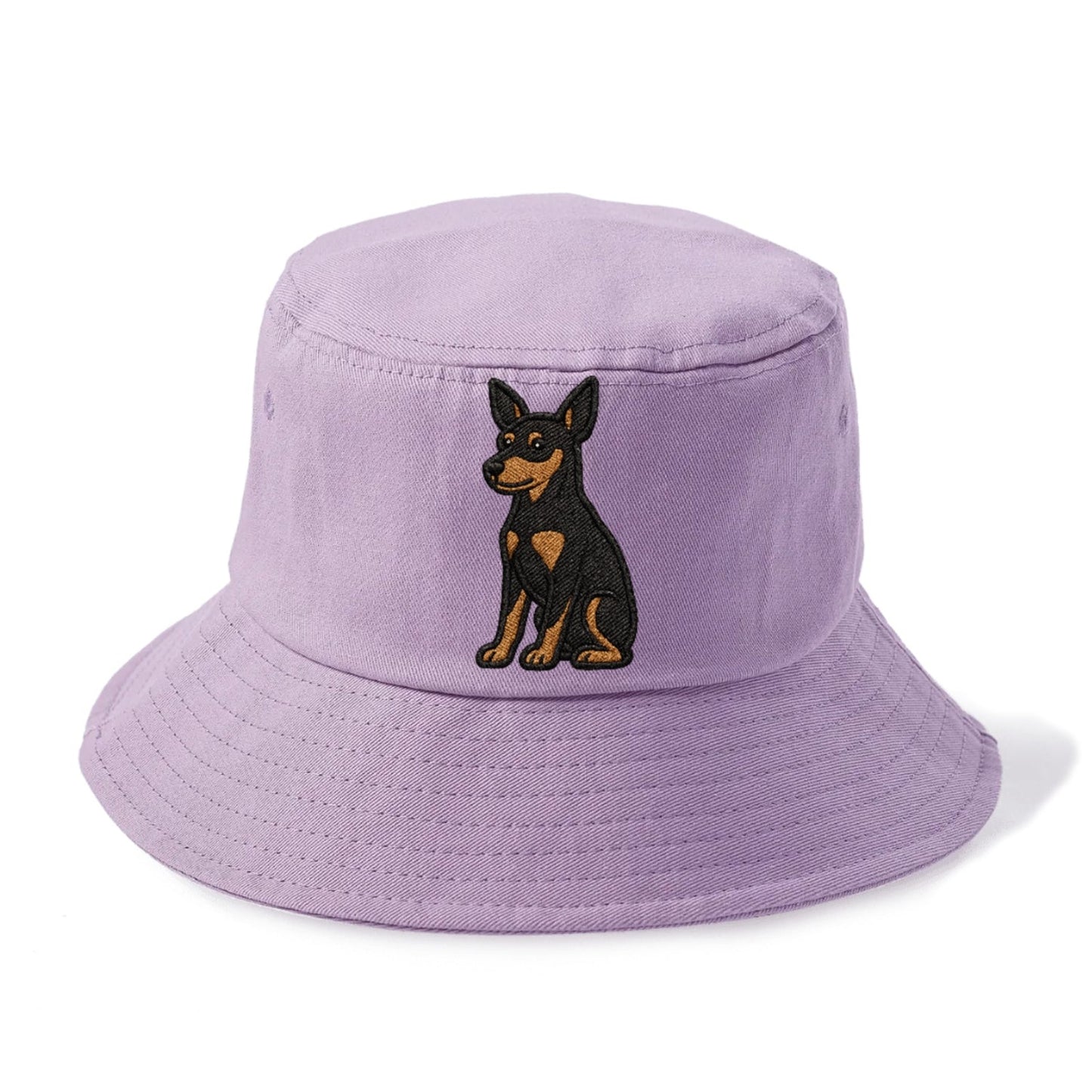 Miniature Pinscher Black Tan Regal Poise Bucket Hat