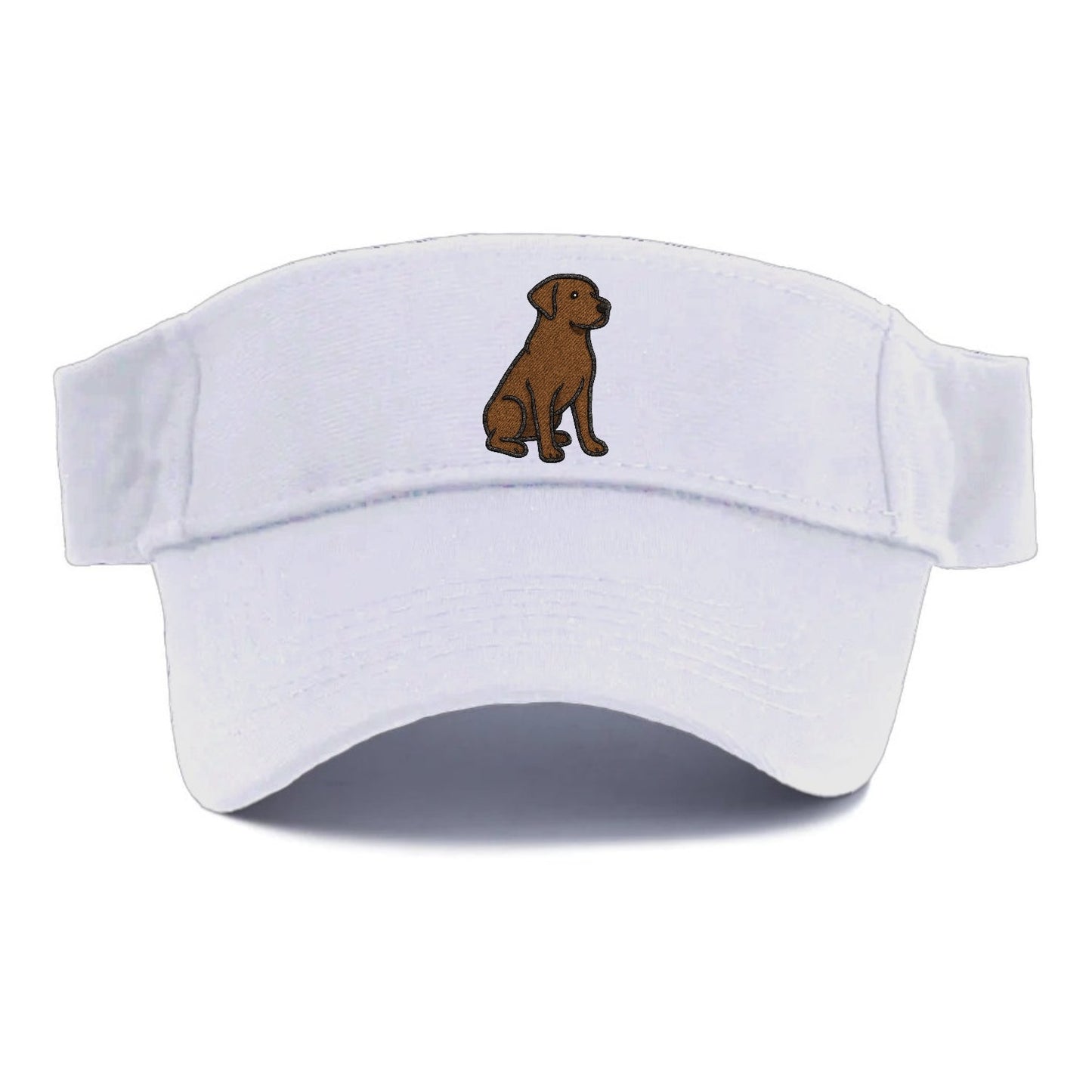 Chocolate Labrador Retriever Loyal Companion Visor