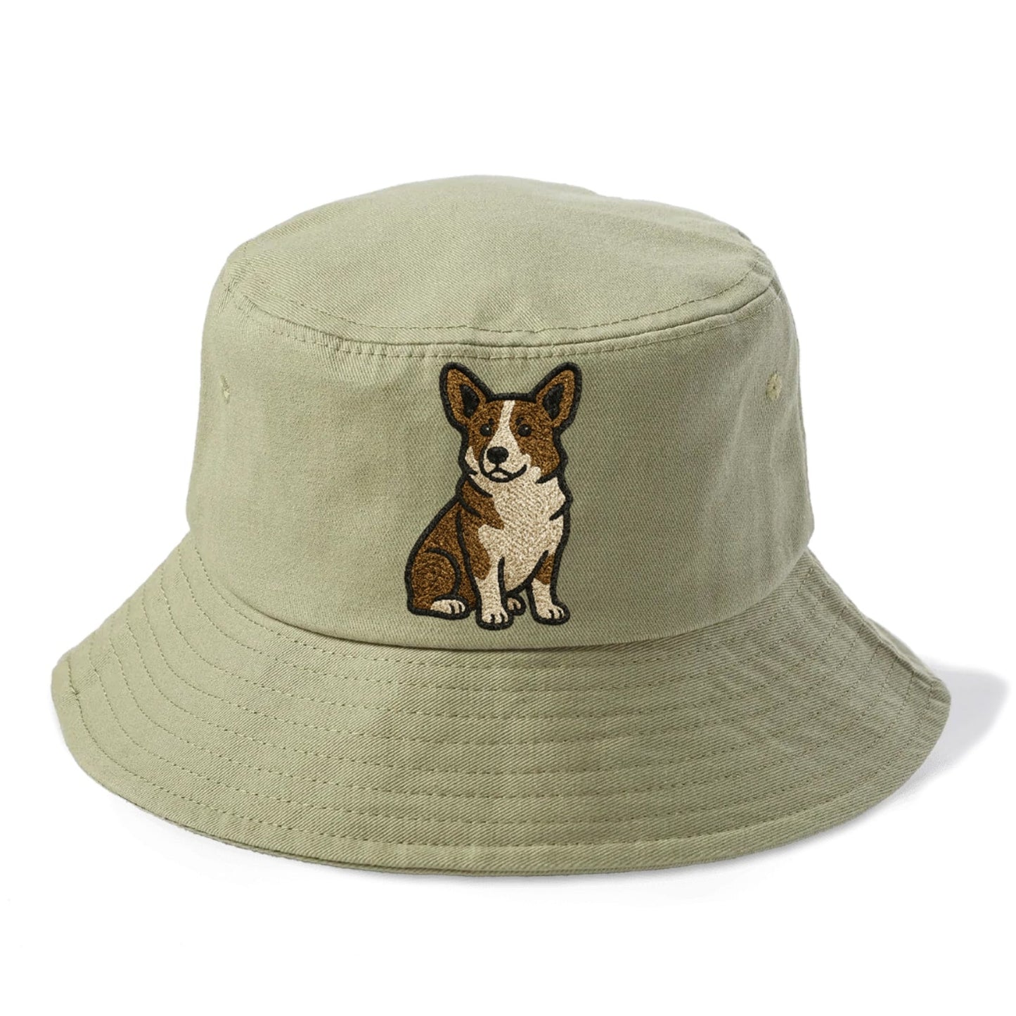 Welsh Corgi Cardigan Brindle Playful Spirit Bucket Hat