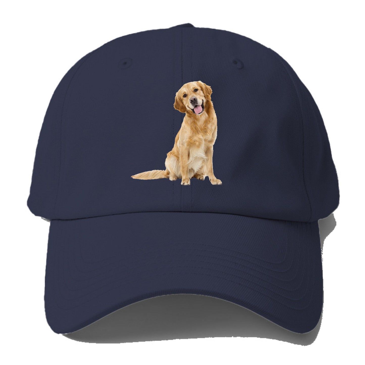 Joyful Golden Retriever With A Radiant Smile Baseball Cap