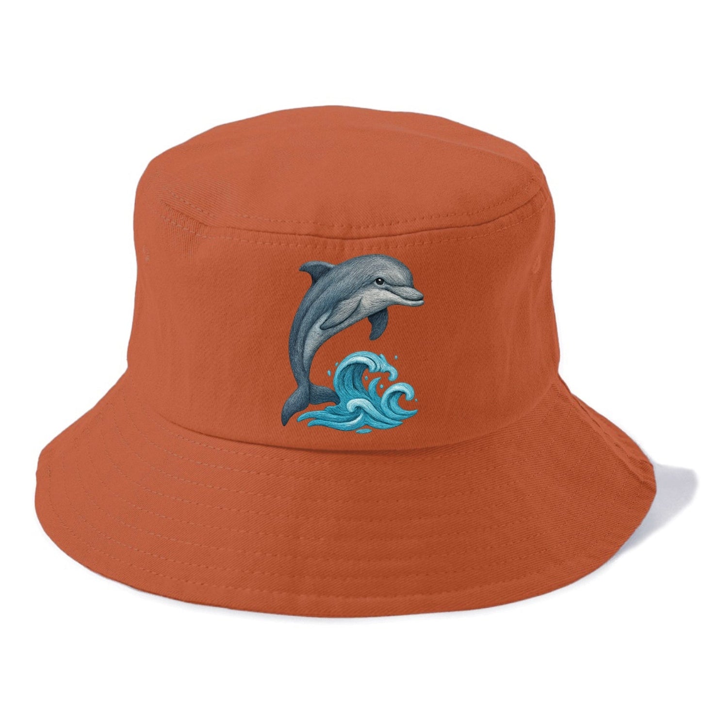Dolphin's Dance Upon The Waves Bucket Hat