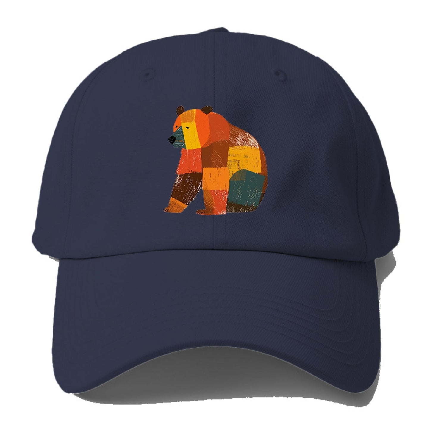 Patchwork Bear Baseball Cap