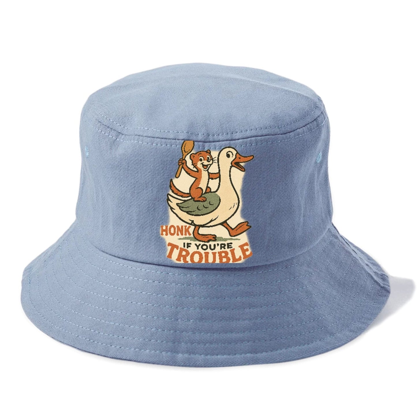 Trouble Cartoon Bucket Hat
