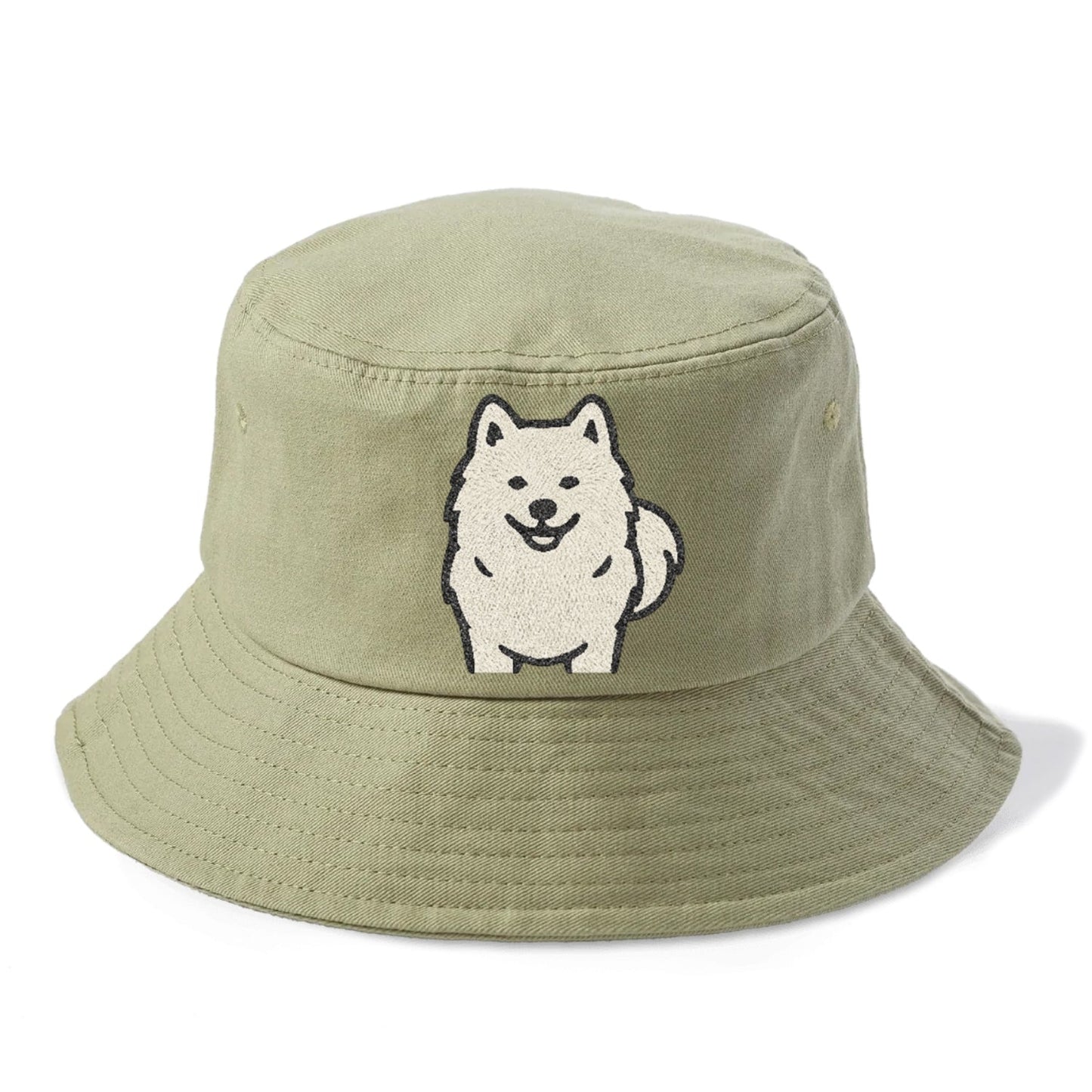 Samoyed White Fluffy Design Bucket Hat