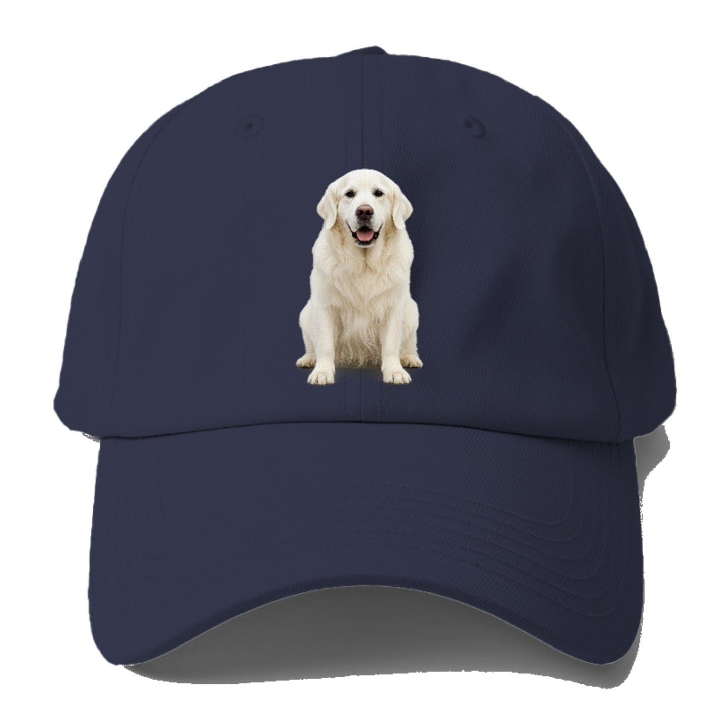 White English Cream Golden Regal Charm Baseball Cap