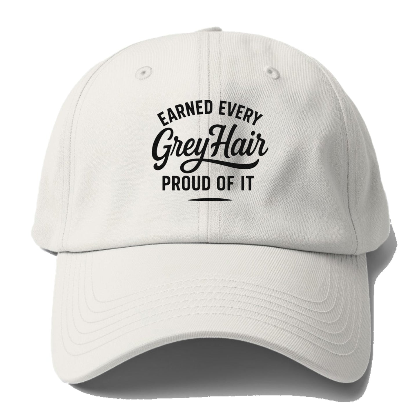Earned Grey Hair Pride Design Baseball Cap