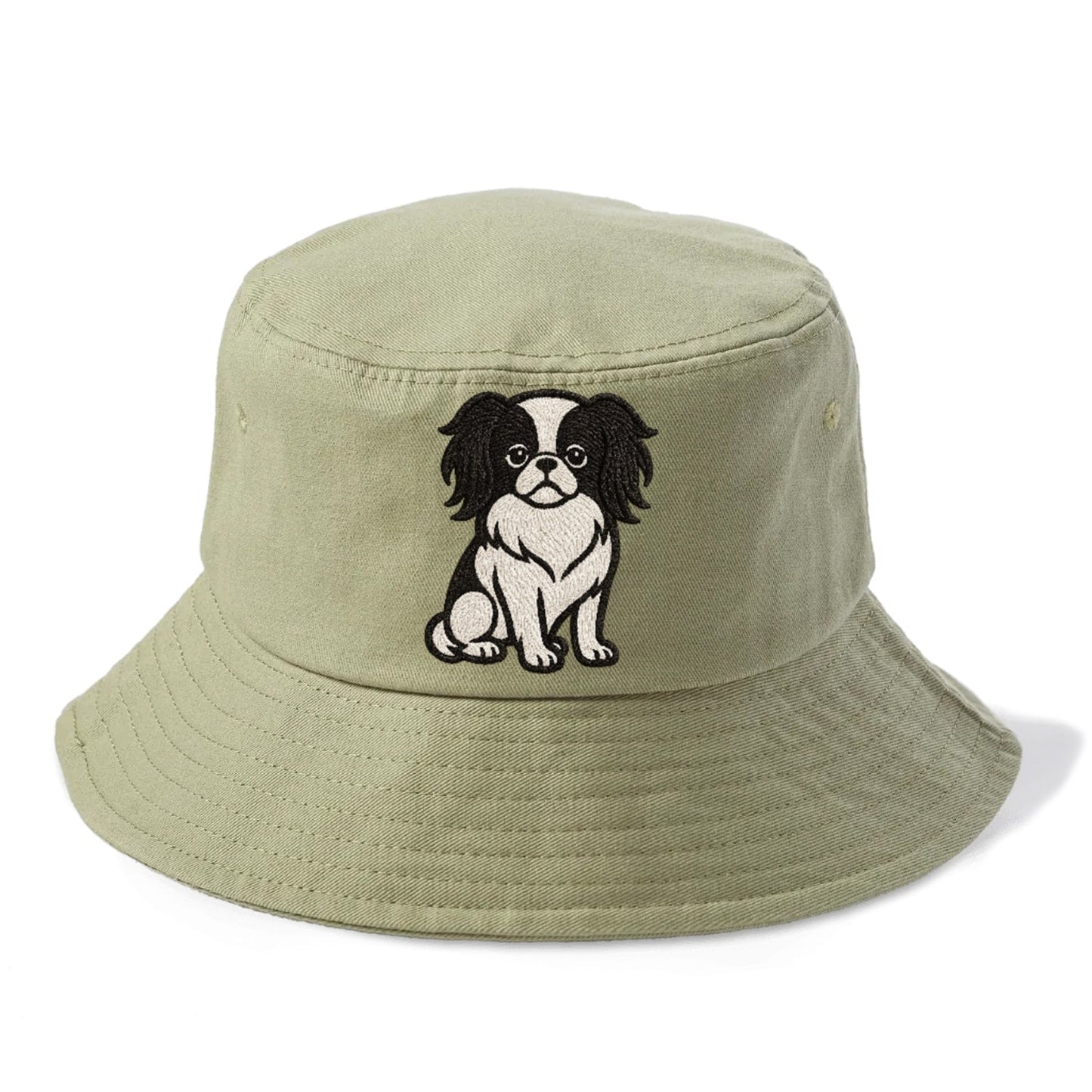 Japanese Chin Black White Regal Charm Bucket Hat
