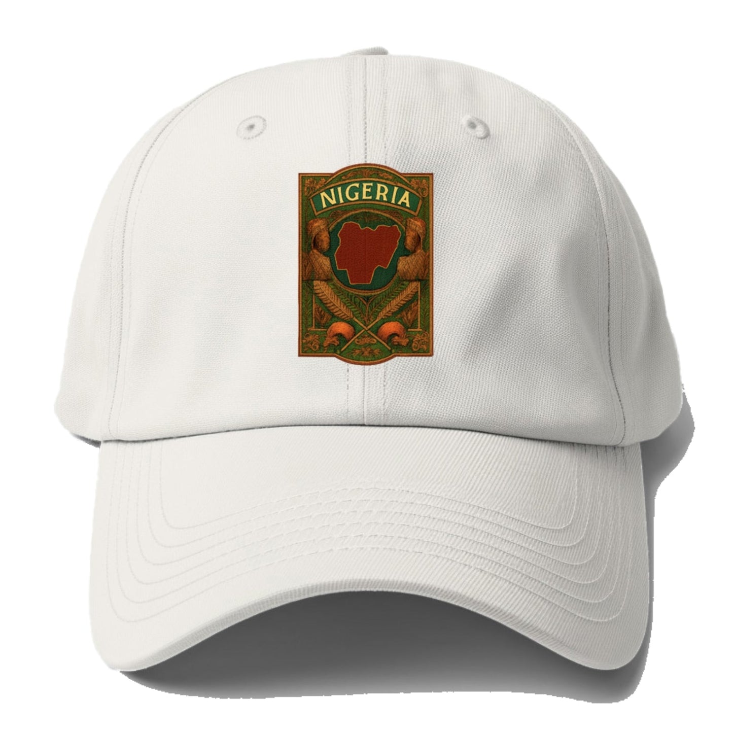 Nigeria Map Baseball Cap