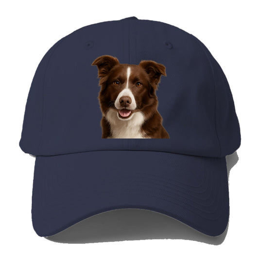 Chocolate Border Collie: Sweet & Smart Devotion Baseball Cap