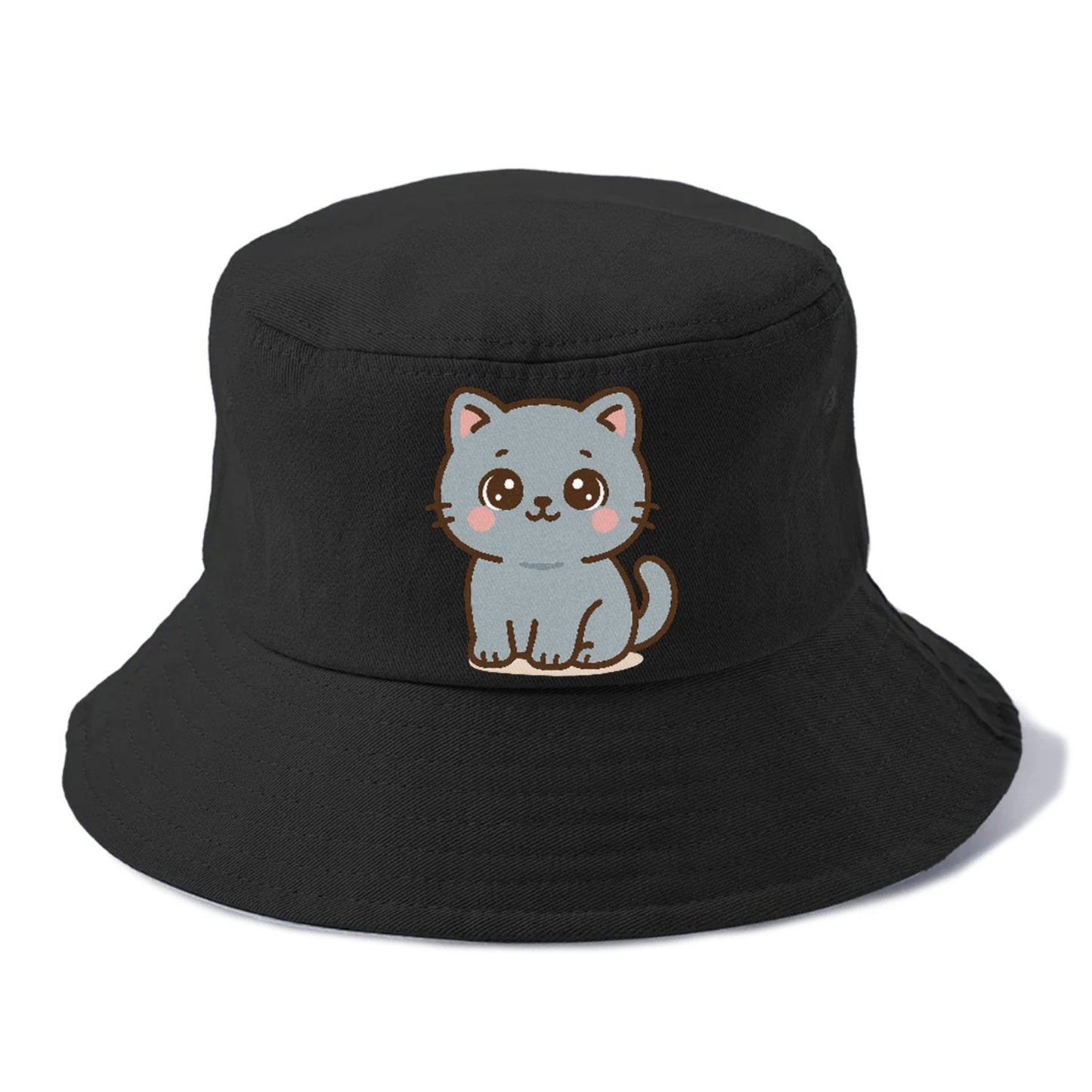 British Shorthair Plush Charm Bucket Hat