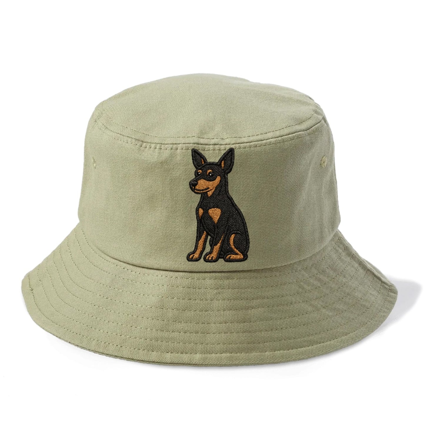 Miniature Pinscher Black Tan Regal Poise Bucket Hat
