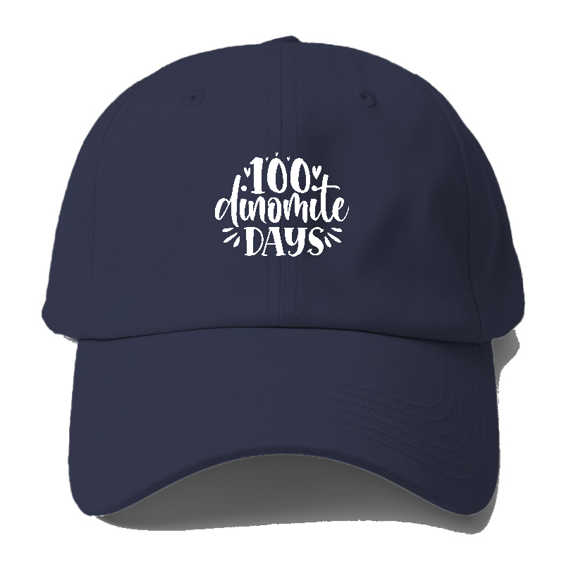 100 Dinomite Days Baseball Cap