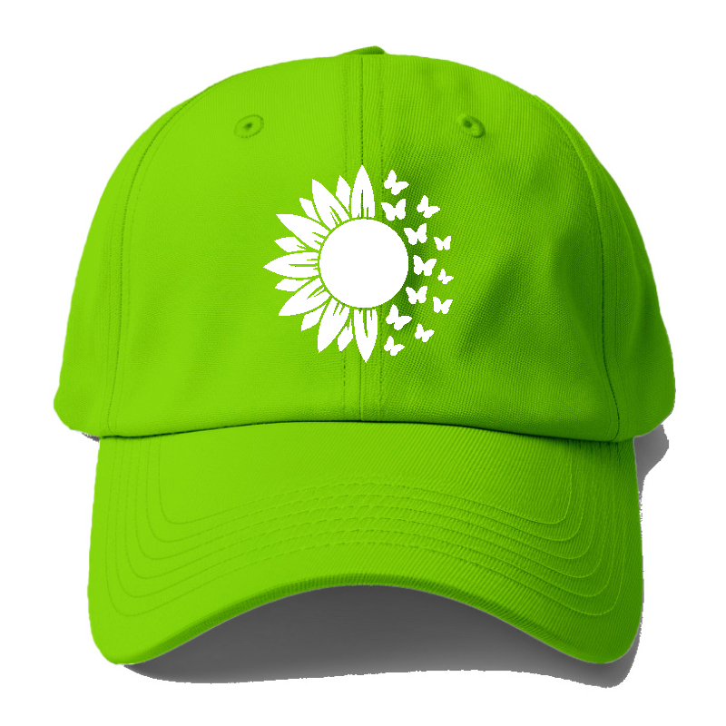 Sunflower Butterflies Baseball Cap