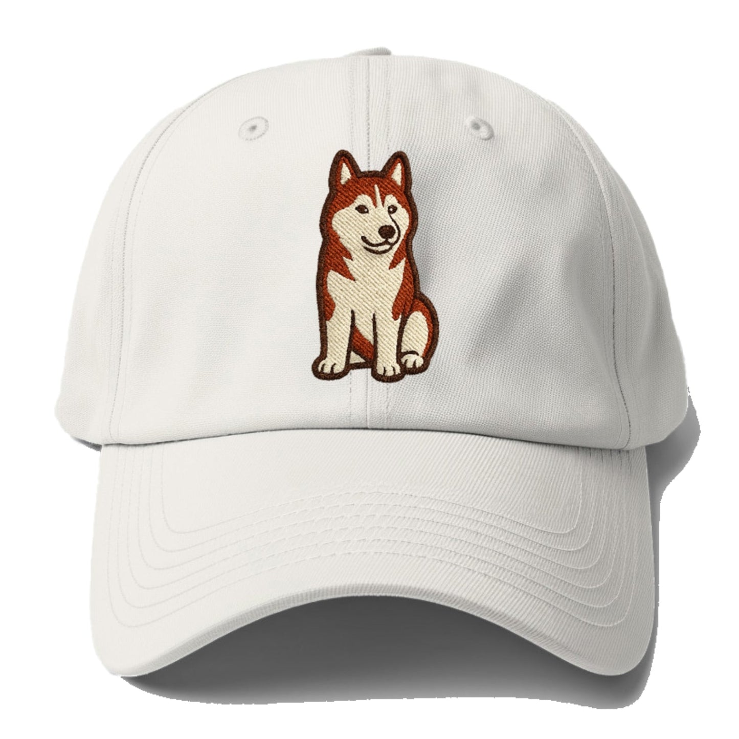Siberian Husky Red White Loyal Spirit Baseball Cap