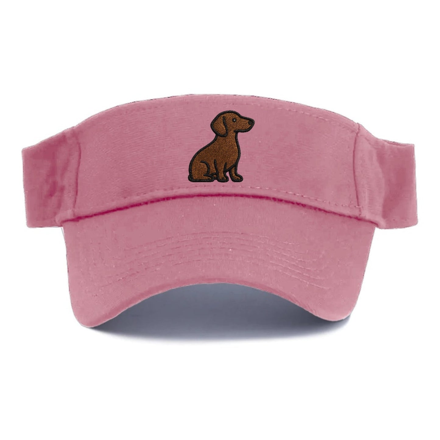 Chocolate Brown Dachshund Loyal Charm Visor