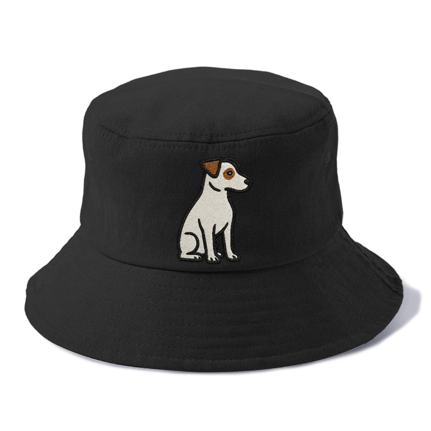 Jack Russell Terrier White With Brown Patches Playful Spirit Bucket Hat