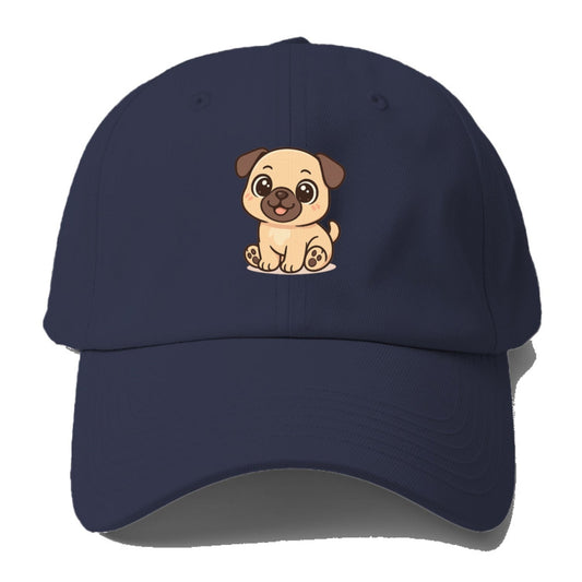 Charming Pug Wrinkled Wonder Baseball Cap