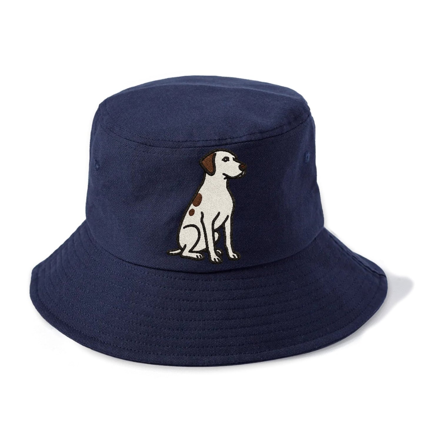 Pointer White Liver Spots Sitting Pose Loyal Spirit Bucket Hat
