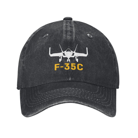 F-35C Printed unisex baseball cap adjustable cap outdoor casual cap truck driver cap
