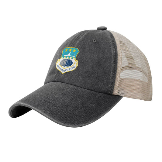 315th Airlift Wing Printed unisex baseball cap adjustable grid baseball cap veteran gift
