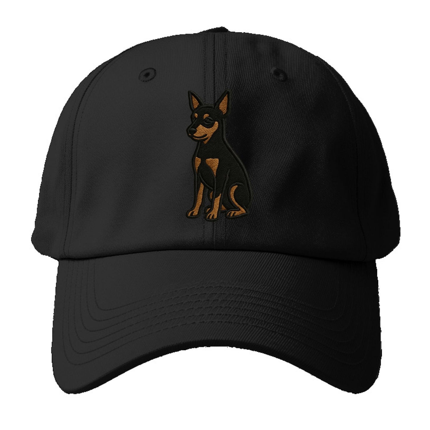 Miniature Pinscher - Black and tan sitti Baseball Cap