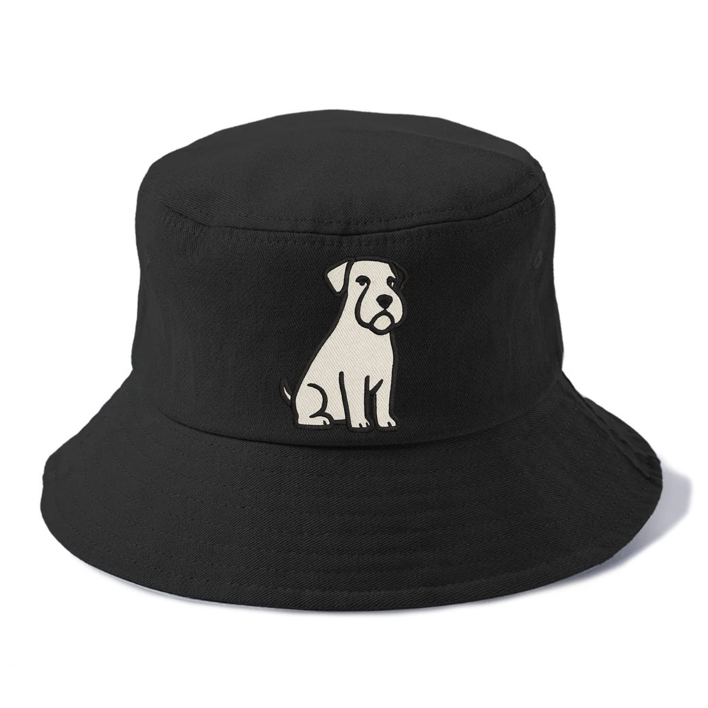 Sealyham Terrier White Sitting Pose Bucket Hat