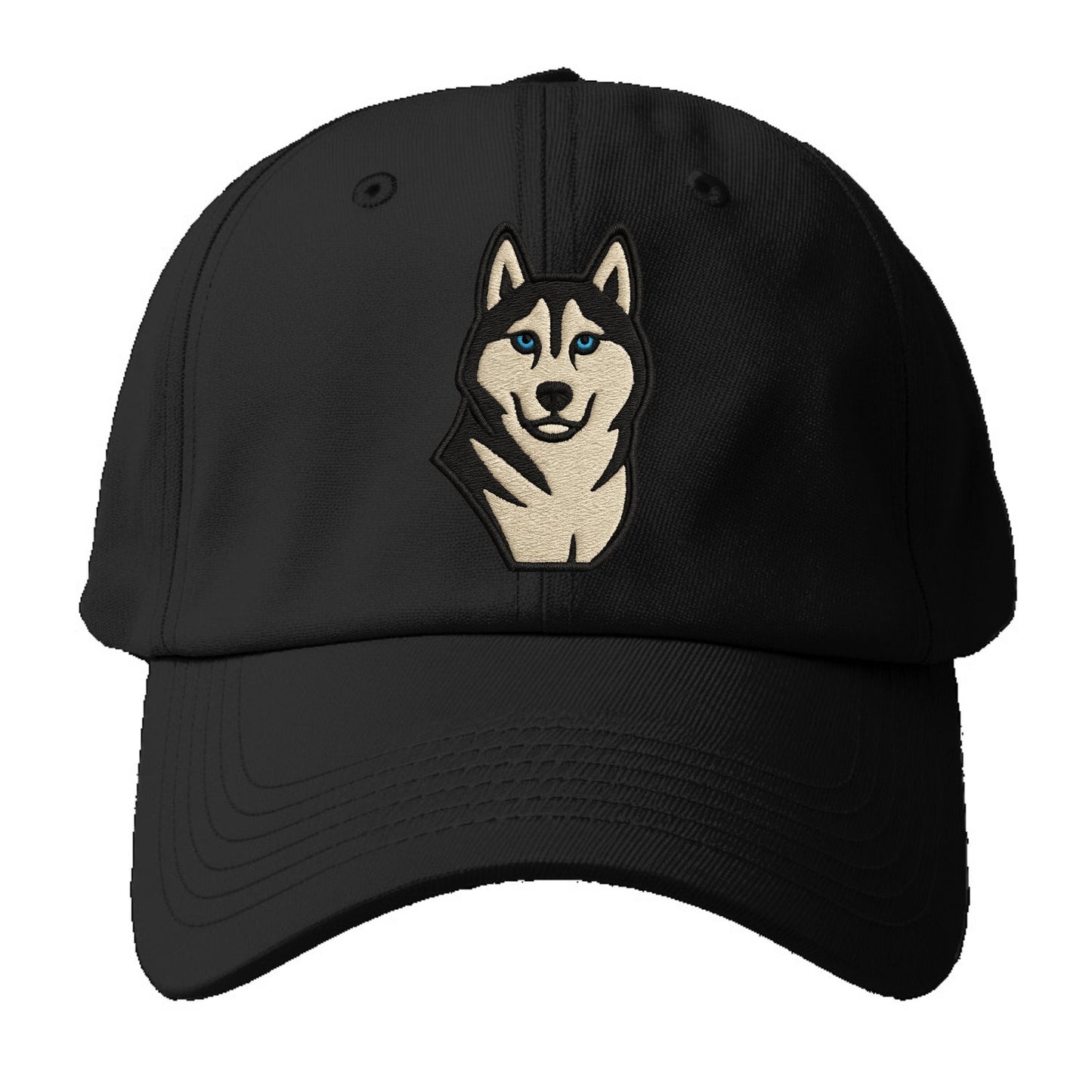 Husky - Blue eyes close-up portrait - Baseball Cap